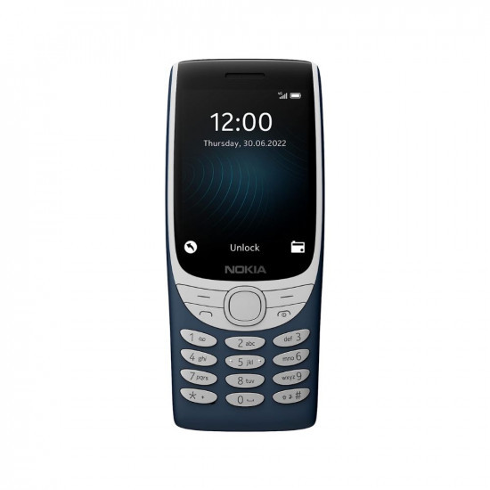 Nokia 8210 4G Volte keypad Phone with Dual SIM, Big Display, inbuilt MP3 Player & Wireless FM Radio | Blue