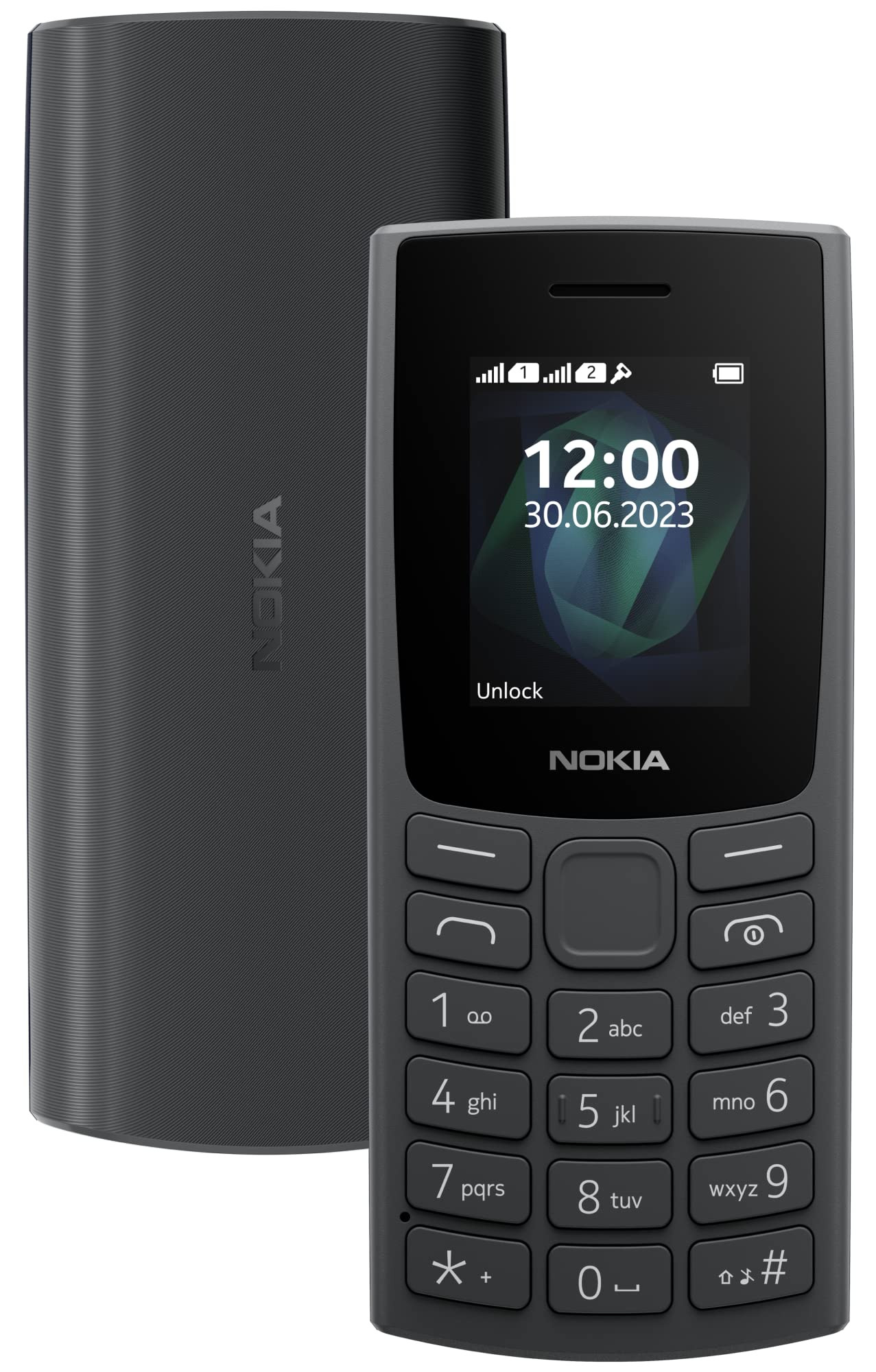 Nokia All-New 105 Single Sim Keypad Phone with Built-in UPI Payments Long-Lasting Battery Wireless FM Radio  Charcoal