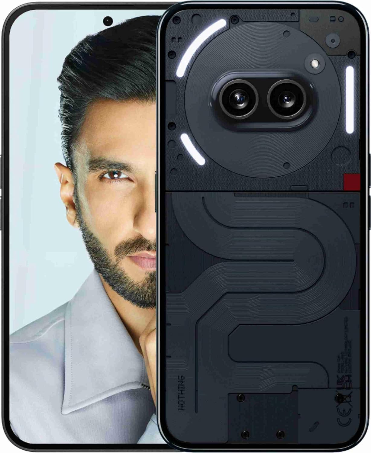 Nothing Phone 2a 5G Black 8GB RAM 128GB Storage  67 AMOLED Display  50MP OIS  50 MP  32 MP Front  Mediatek Dimensity 7200 Pro Processor  Glyph Interface  45 W Charging 100 in 59 mins