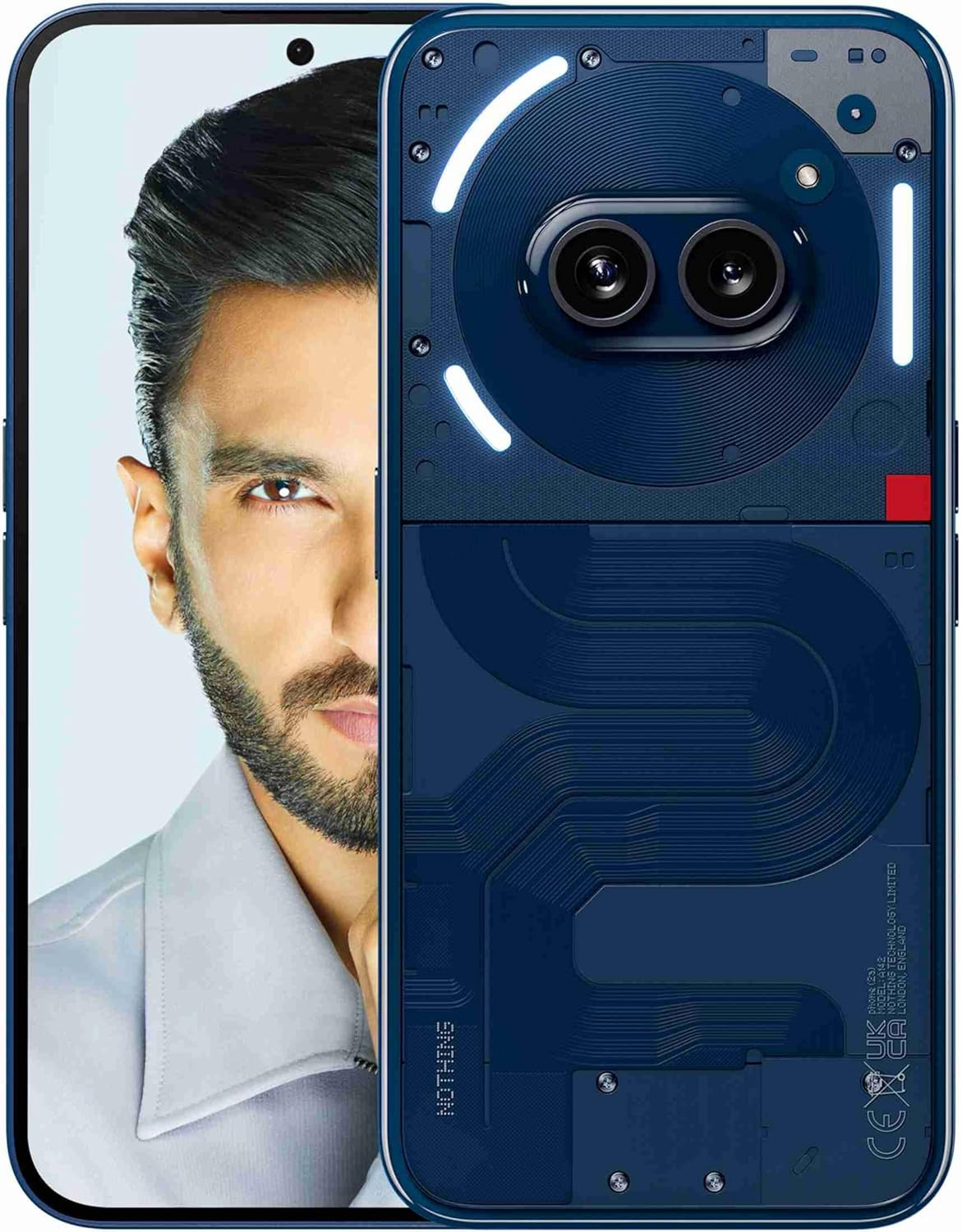Nothing Phone 2a 5G Blue 8GB RAM 128GB Storage  67 AMOLED Display  50MP OIS  50 MP  32 MP Front  Mediatek Dimensity 7200 Pro Processor  Glyph Interface  45 W Charging 100 in 59 mins
