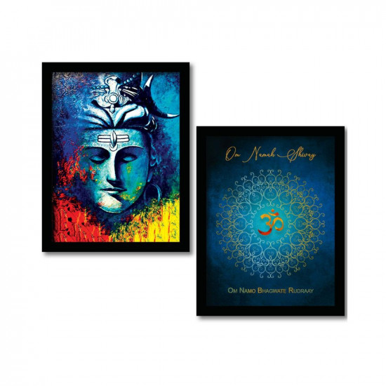 NoWorries Mandala wall decor paintings for home dcoration/frames for living room and bedroom (Theme-Traditional) (2mm Acrylic glass) Set of 2