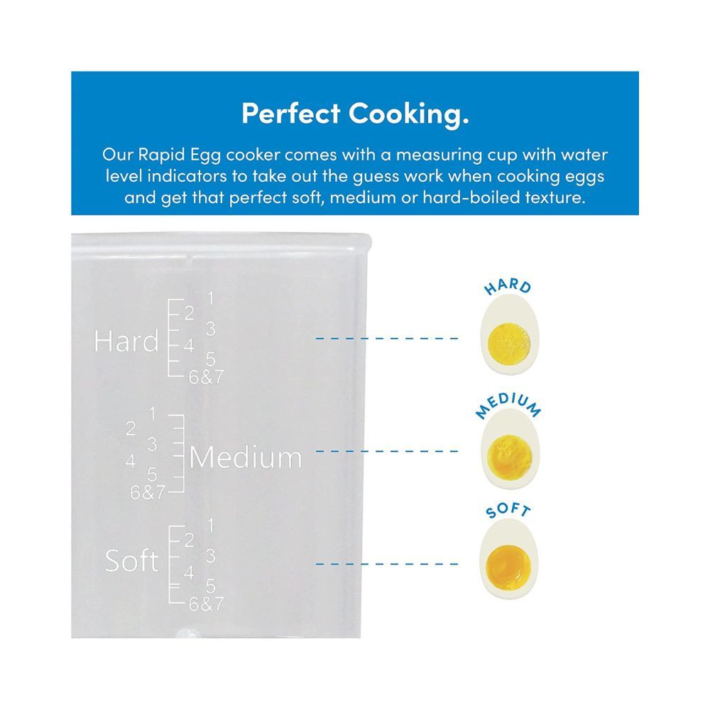 Nutricook Rapid Egg BoilerSteamerEgg Cooker-Gold
