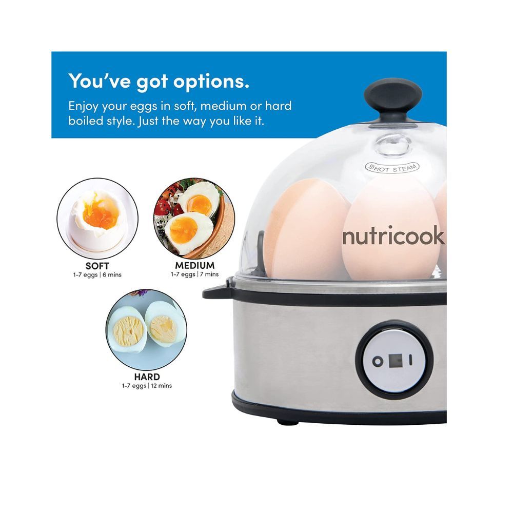 Nutricook Rapid Egg Boiler/Steamer/Egg Cooker-Gold