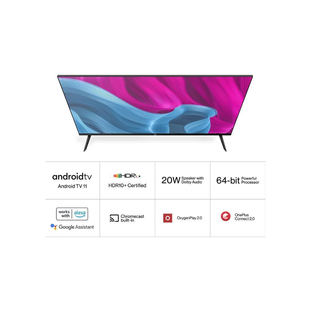 OnePlus 80 cm (32 inches) Y Series HD Ready Smart Android LED TV 32 Y1S (Black)