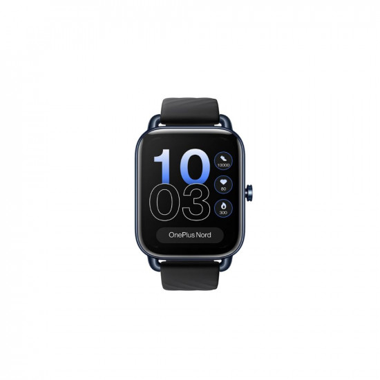 OnePlus Nord Watch with 1.78 AMOLED Display, 60 Hz Refresh Rate, 105 Fitness Modes, 10 Days Battery, SPO2, Heart Rate, Stress Monitor, Women Health Tracker & Multiple Watch Face [Midnight Black]