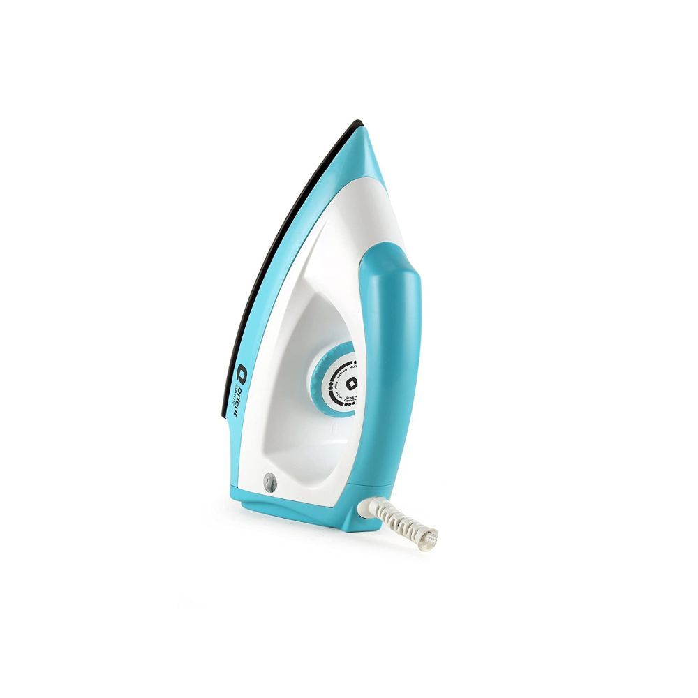 Orient Electric Fabrijoy DIFJ10BP 1000-Watt Dry Iron Non-Stick White and Blue