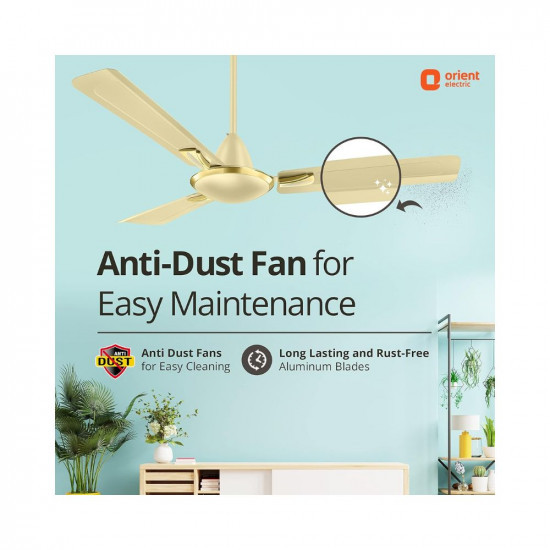 Orient Electric Gratia Antidust| High-Speed Ceiling Fan