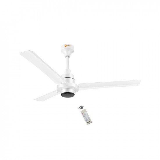 Orient Electric I-Tome 1200mm 26W Intelligent BLDC Energy Saving Ceiling Fan with Remote| 3 Year On-Site Warranty | 5 Star Rated (White, Pack of 1)