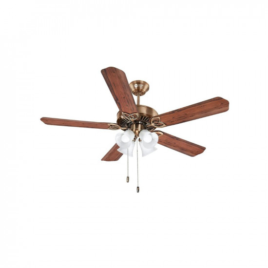 Orient Electric Subaris 1300mm Underlight Ceiling Fan With Light | 100% Copper Motor | High Air Speed and Delivery (Antique Copper, Pack of 1)