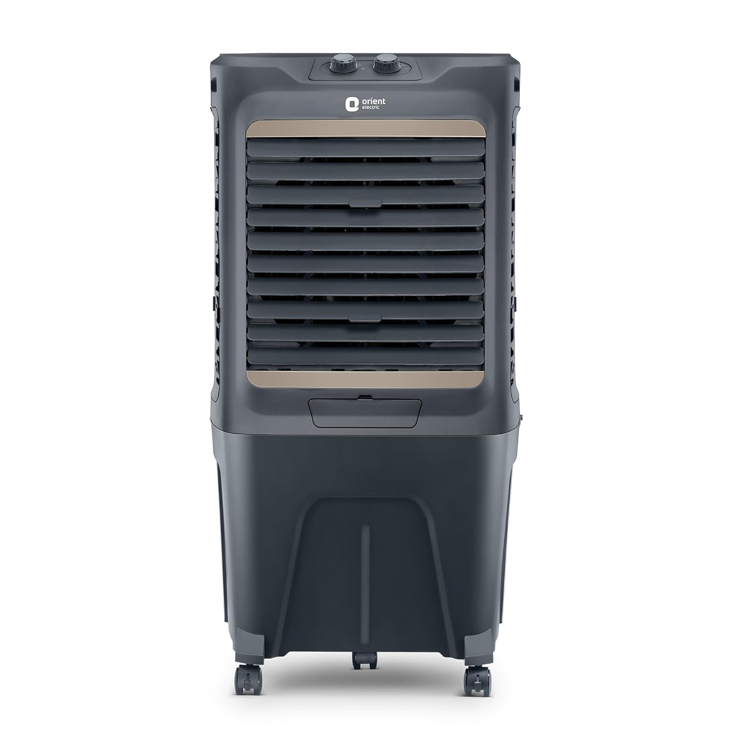 Orient Electric Tornado 65L Desert Air Cooler with Densenest Honeycomb Pads and 3650 mch high air delivery Dark Grey