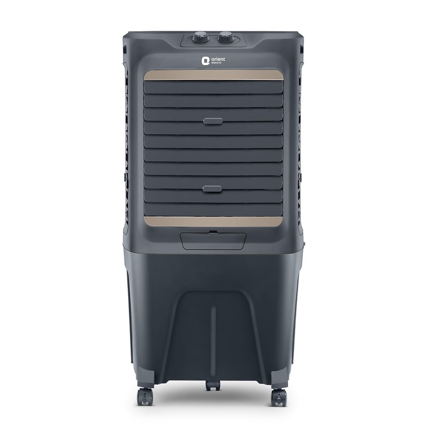 Orient Electric Tornado 65L Desert Air Cooler with Densenest Honeycomb Pads and 3650 mch high air delivery Dark Grey