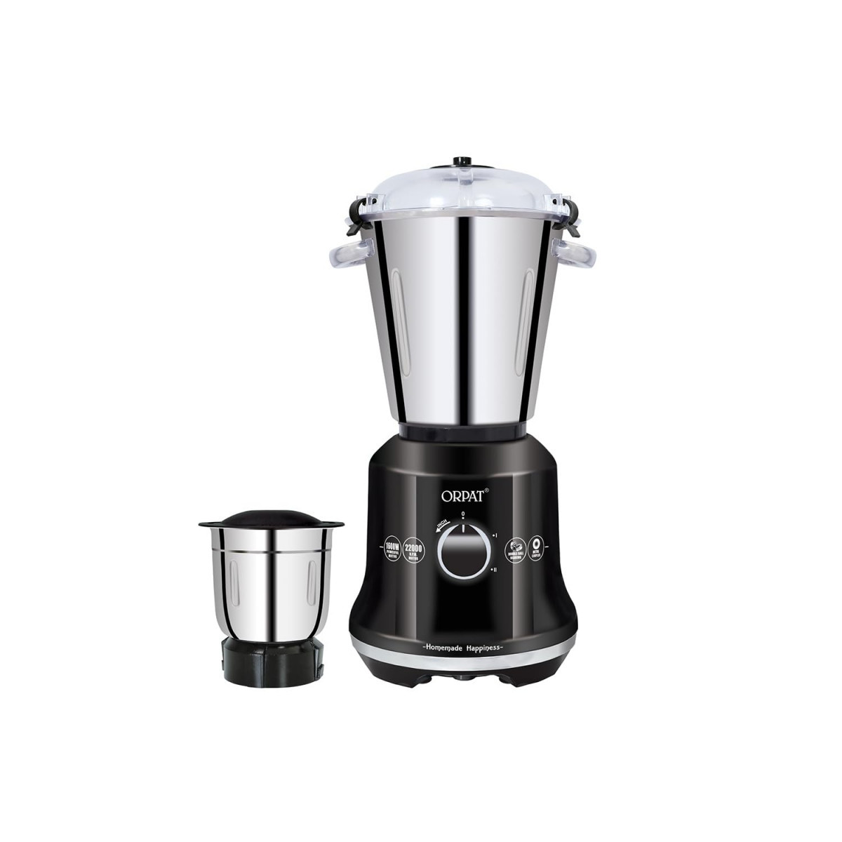 Orpat Kitchen Helpers Mixer Grinder Professional 215 HP HD Black 1600 Watts