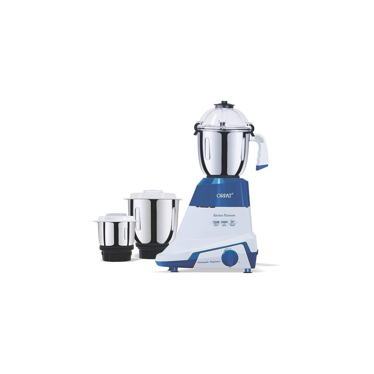 Orpat Kitchen Platinum Mixer Grinder  1200 W  Blue MIXER KA BAAP