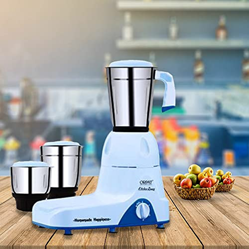 Orpat Mixer Grinder  Kitchen Queen  650W - Light Blue