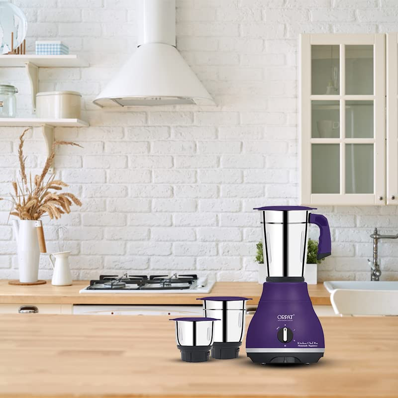 Orpat Mixer Grinder Kitchen Chef Pro 650W Violet