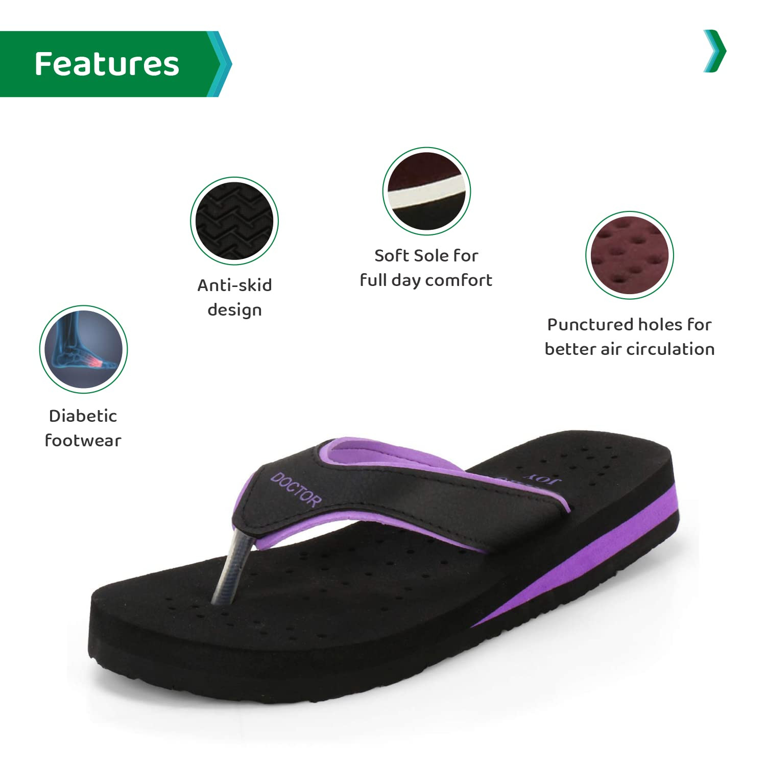 Buy orthopedic ladies slippers  Daily use slippers – OrthoJoy