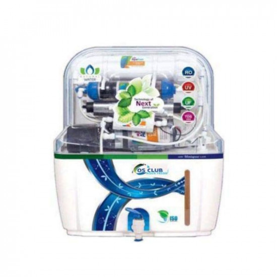 OS Aqua Fresh Swift 15 LTR Mineral Ro+Uv+Tds Adjuster alkaline Technology and Uf Water Purifier - White all new advanced 2023 features
