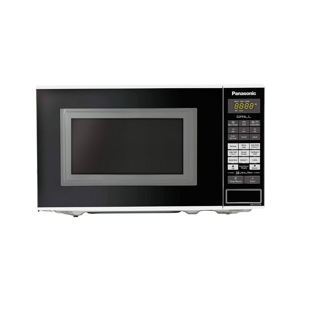 Panasonic 20L Grill Microwave Oven(NN-GT221WFDG,White, 38 Auto Cook Menus )