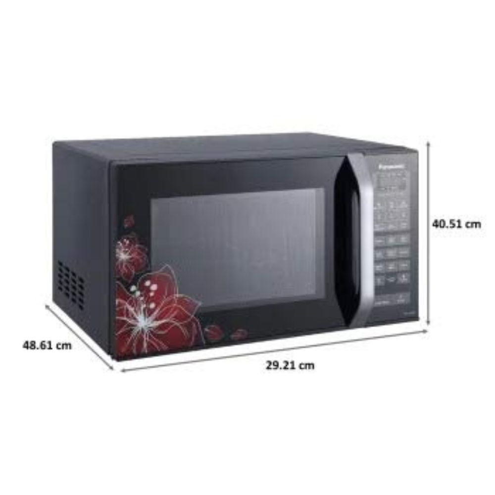 Panasonic 23 Litres Convection Microwave Oven (360Â° Heat Wrap, NN-CT35LBFDG, Black Floral)