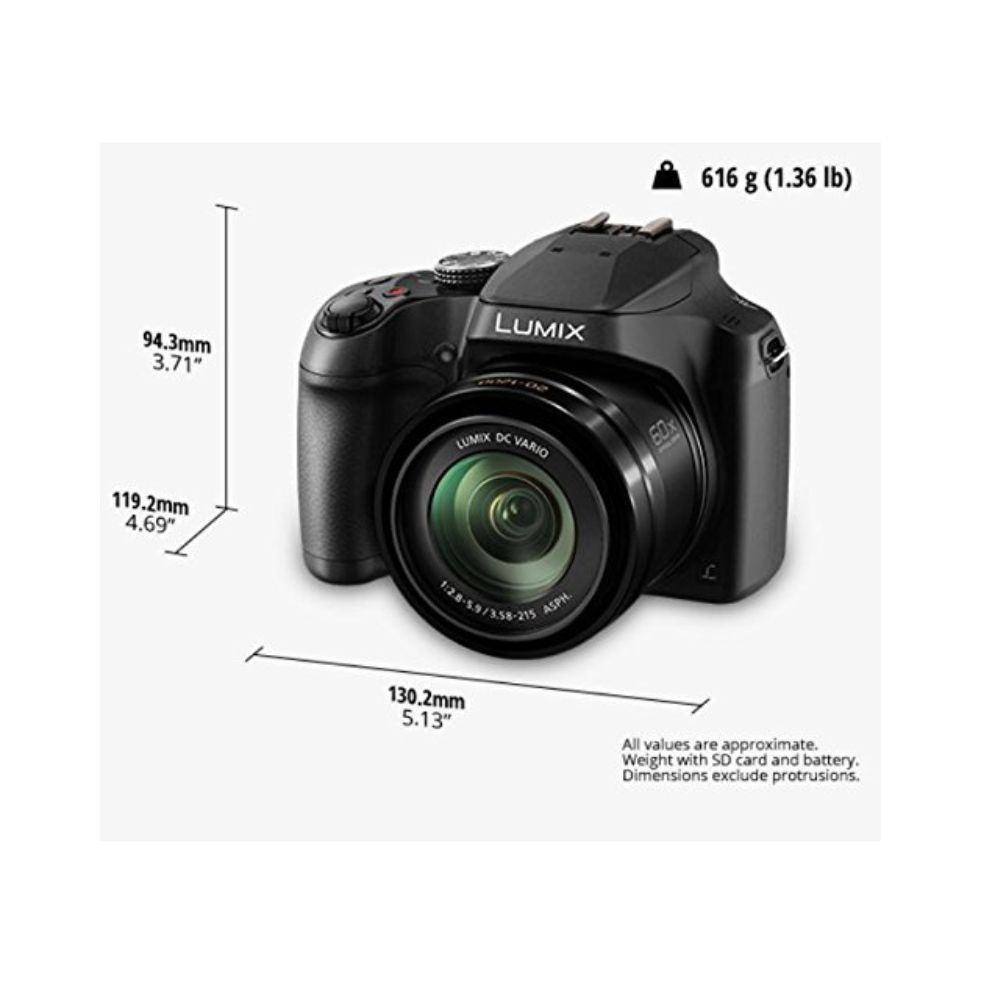 Panasonic Lumix FZ80 4K Digital Camera 181 Megapixel Video Camera