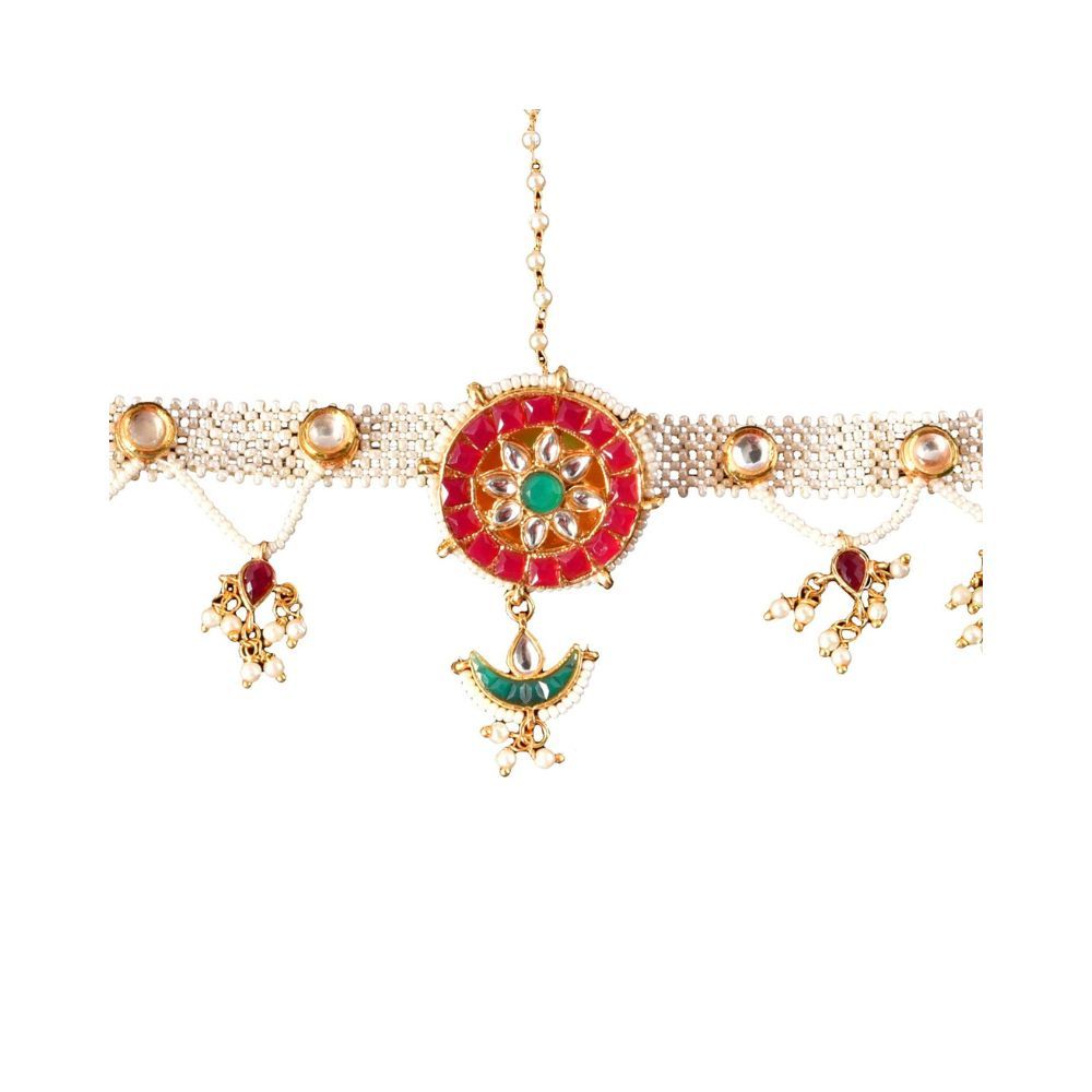 Payal Jewellers Gold Plated Chain Bandi | Mathapatti | Maang Tikka