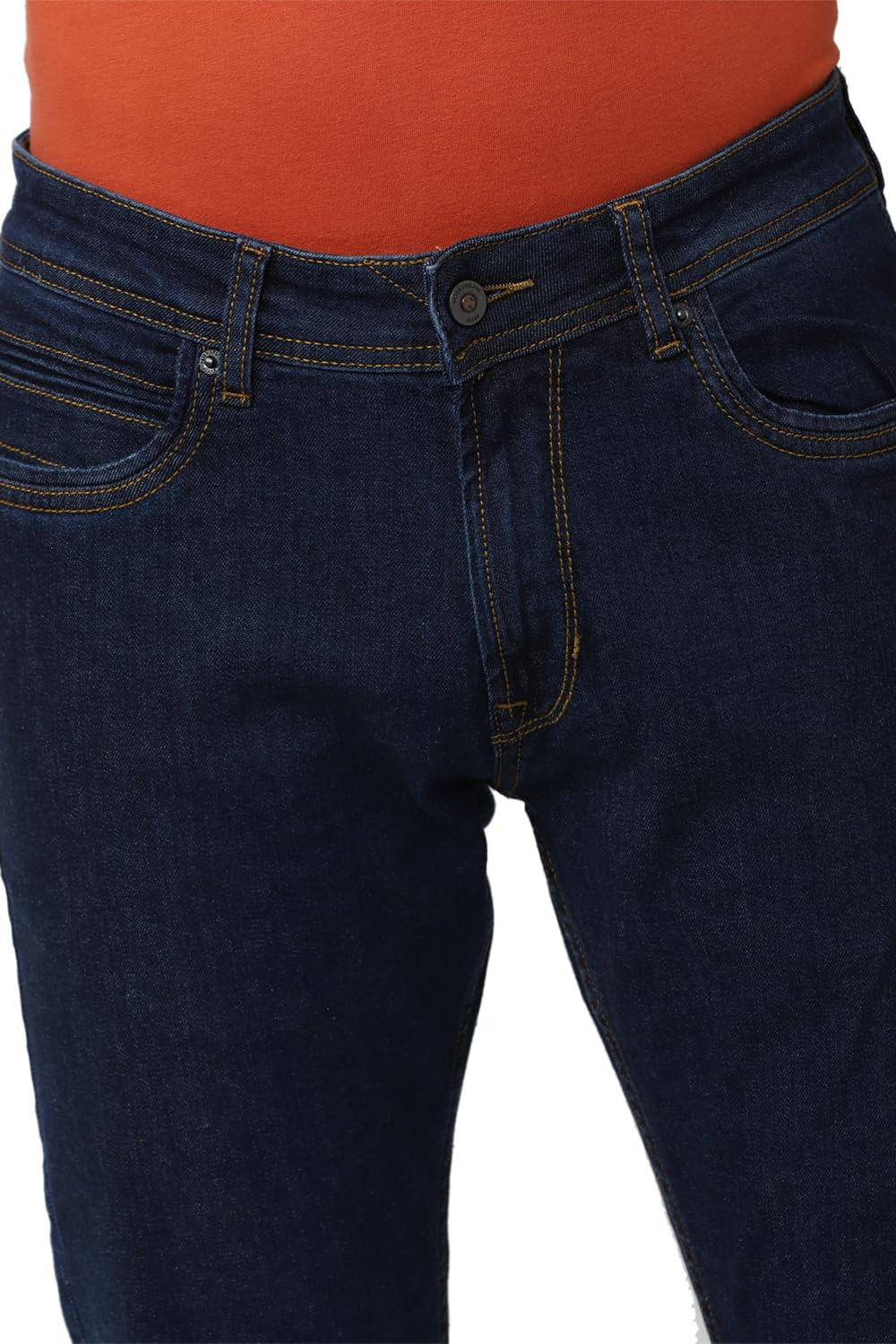 Buy Men Blue Mid Wash Slim Tapered Jeans Online - 587538 | Peter England