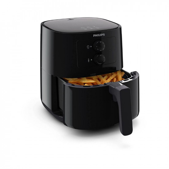 PHILIPS Air Fryer HD920090 uses up to 90 less fat 1400W 41 Liter with Rapid Air Technology Black Large