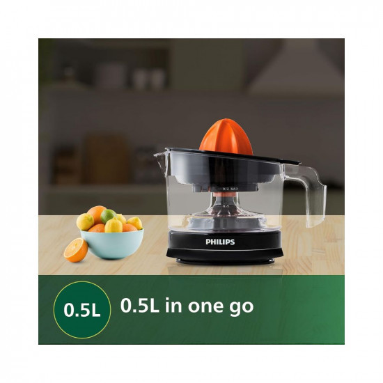 PHILIPS Citrus Press Juicer HR278800 Black  Transparent Medium