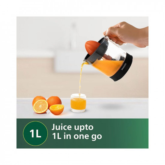 PHILIPS Citrus Press Juicer HR279900 Black  Transparent Large