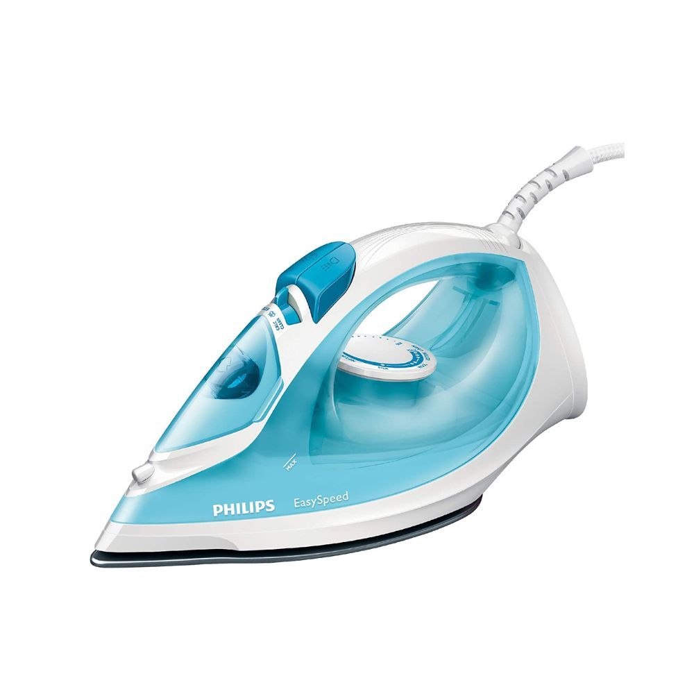 Philips Easy Speed Steam Iron With Ceramic Soleplate BlueFree Size