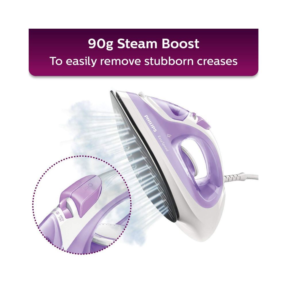 Philips EasySpeed GC102630 2000-Watt Soleplate Steam Iron Purple