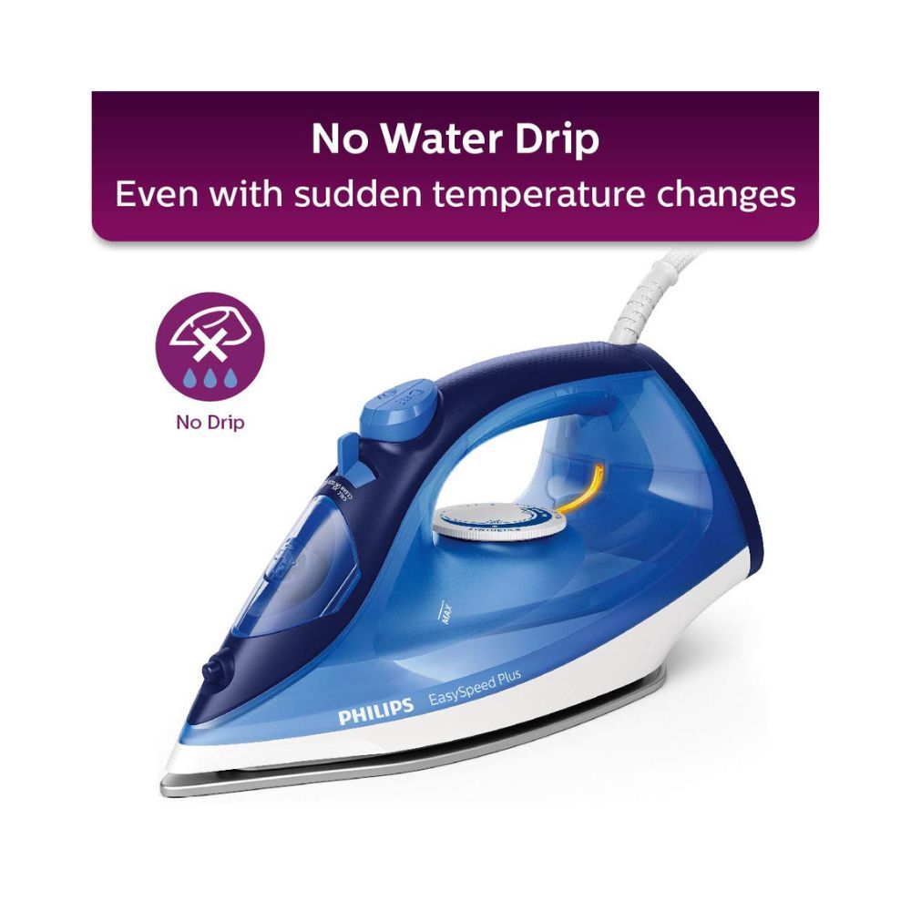 Philips EasySpeed Plus Steam Iron GC214520-2200W Quick Heat Up with up to 30 gmin steam 110 g steam Boost