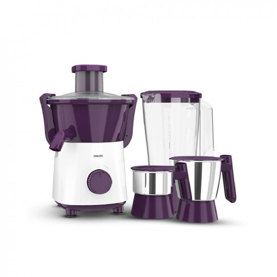 Philips HL756801 500W Juicer Mixer Grinder with 3 Jars and XL feeding tube quick and easy assembly