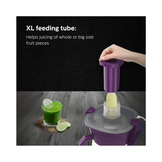 Philips HL756801 500W Juicer Mixer Grinder with 3 Jars and XL feeding tube quick and easy assembly