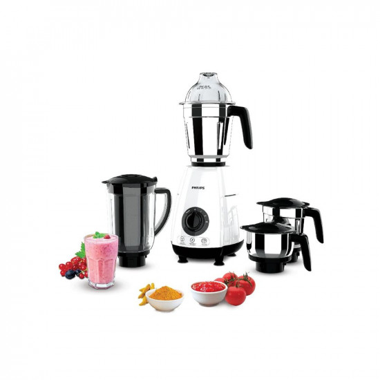 Philips HL770300 1000 Watt Mixer Grinder Copper Motor 4 Jar with 5 Year Warranty on Motor