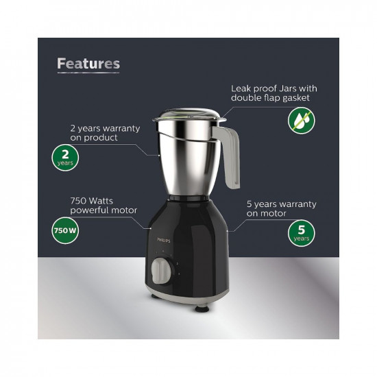 Philips HL7756 00 Mixer Grinder 750 Watt