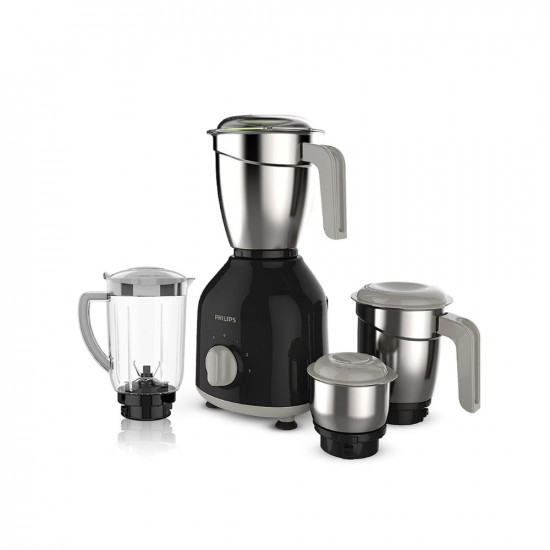 Philips HL775900 Mixer Grinder 750W Turbo Motor 4 Jars Black Quick cool ventilation for longer motor life