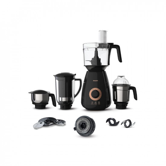 PHILIPS Mixer Grinder 3-in-1 750 Watt Mixer Grinder  Juicer  Food Processor 4 Jar and Motor with 5 yr Warranty Exchange offer available HL770700