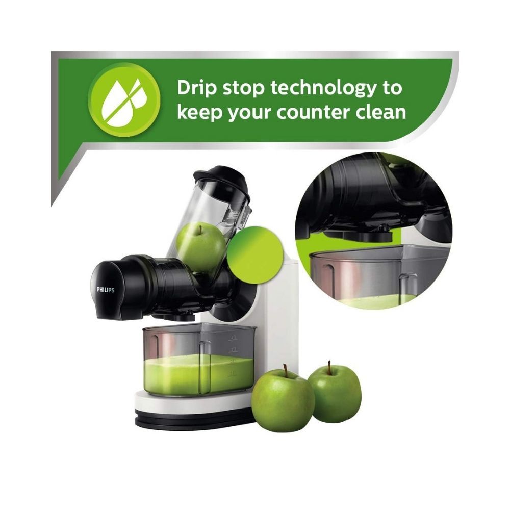Philips Viva Collection Masticating juicer HR188781 XL Tube WhiteBlack
