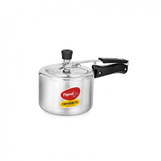 Pigeon by Stovekraft 12091 Favourite Aluminum Induction Base Pressure Cooker with Inner Lid 3 Litres Silver