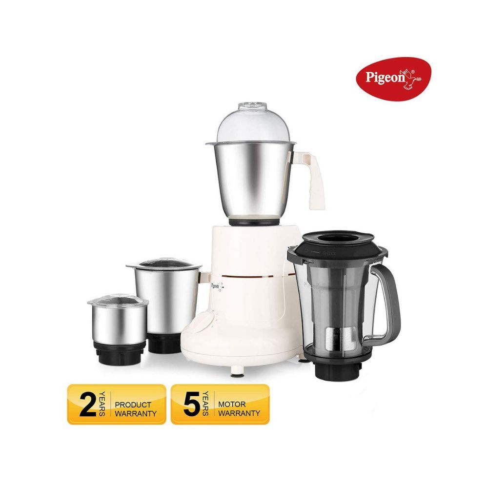 Pigeon by Stovekraft Splendour JX 750 Watt Juicer Mixer Grinder with 4 Stainless Steel Jars for Juice