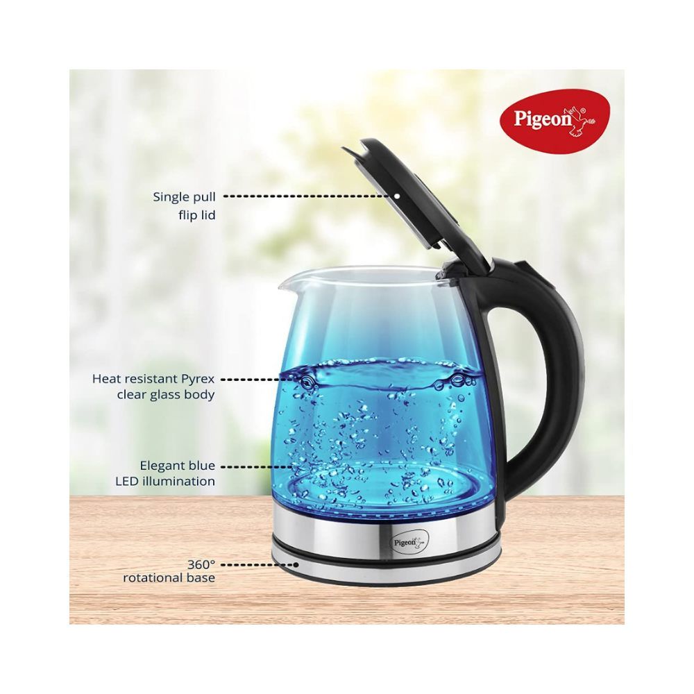 Pigeon Crystal Electric Kettle 18 L Transparent