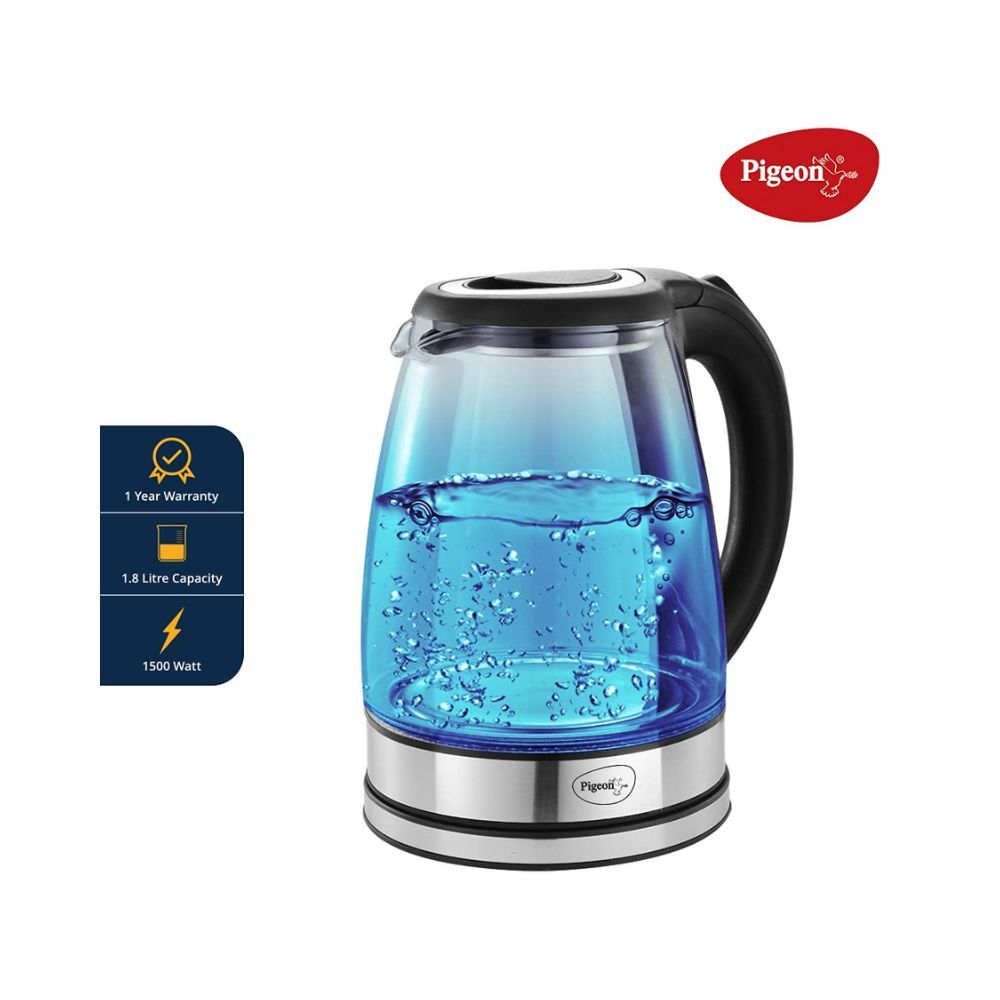 Pigeon Crystal Electric Kettle 18 L Transparent