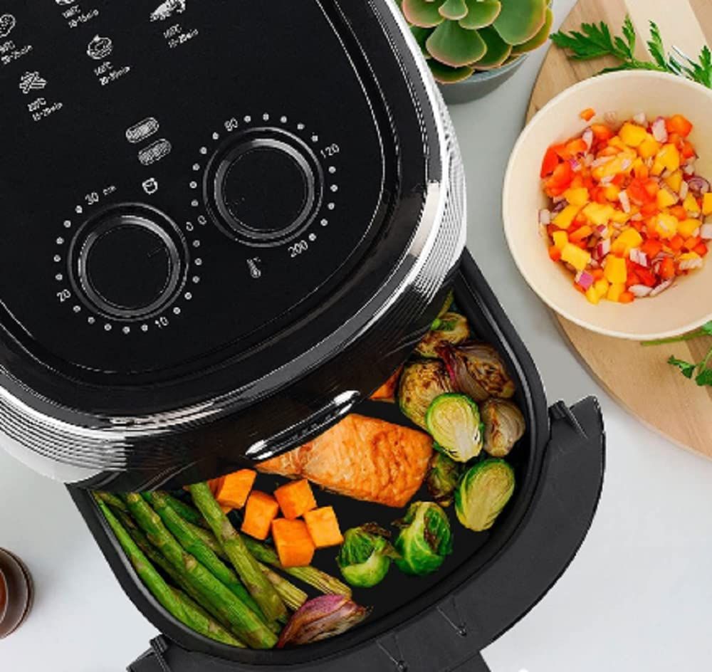 Pink pari Air Fryer 4 L Large Cooking Pan Capacity Convection oven Electric Fryer Toaster Dehydrator