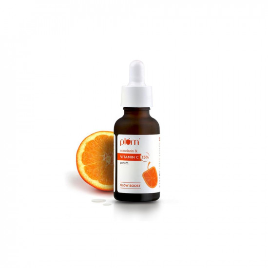 Plum 15% Vitamin C Face Serum For Glowing Skin | Brightening Serum for Dark Spots