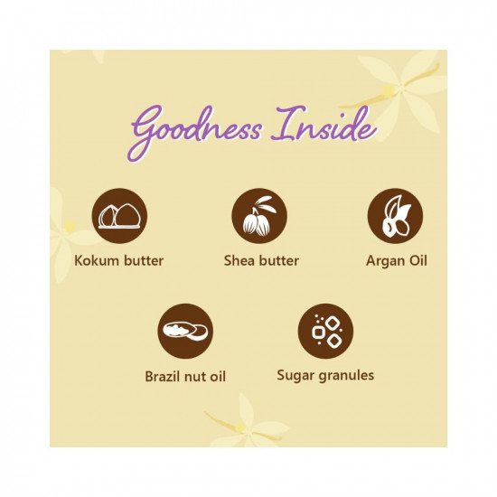 Plum BodyLovin' Vanilla Vibes Sugar Body Scrub | The Ideal Winter Body Scrub | Brazil Nut Oil | Skin Brightening | Deep Moisturization | 100% Vegan