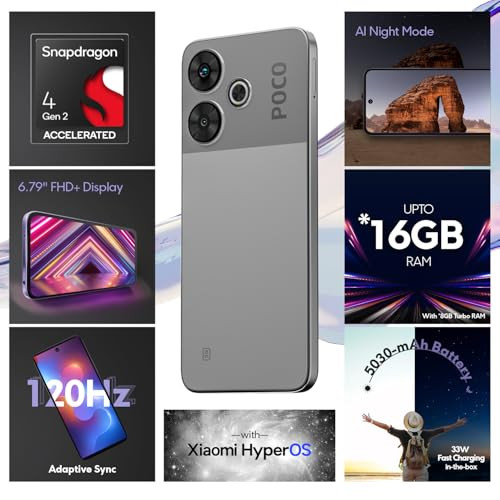 POCO M6 Plus 5G Ice Silver 8GB RAM 128GB ROM