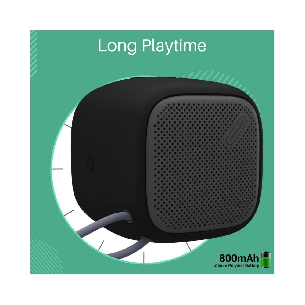 Portronics Bounce POR-939 Portable Wireless Bluetooth Speaker with FM  USB Music Black