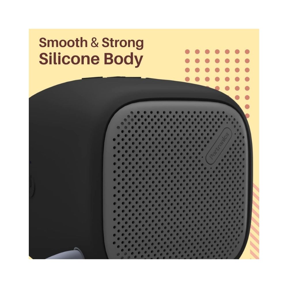 Portronics Bounce POR-939 Portable Wireless Bluetooth Speaker with FM  USB Music Black