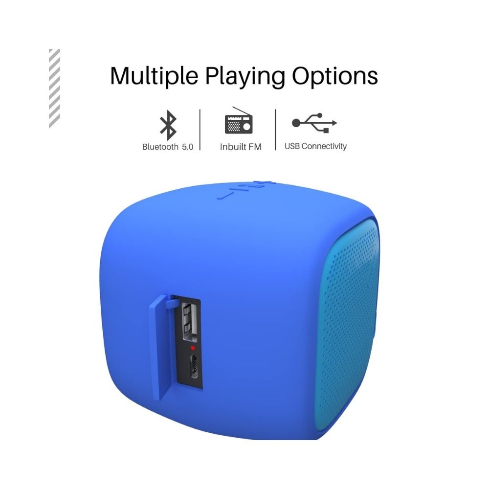 Portronics Bounce POR-952 Portable Bluetooth Speaker with FM Blue
